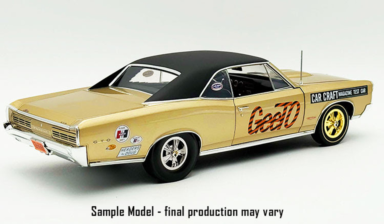 1/18 ACME 1966 Pontiac GTO Car Craft Test Car Diecast Car Model