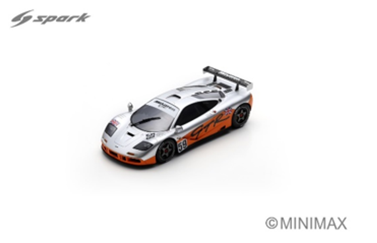 1/18 Spark McLaren F1 GTR No.59 Prequalifying Le Mans 24H 1995 Y. Dalmas - P-H. Raphanel Car Model