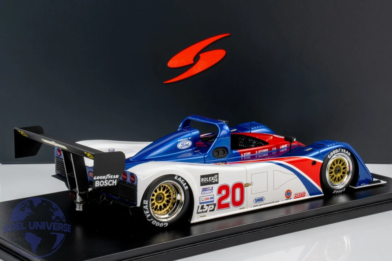 1/18 Spark Riley & Scott - Ford MK III No.20 Winner 24H Daytona 1999  B. Leitzinger - A. Wallace - E. Forbes-Robinson Car Model