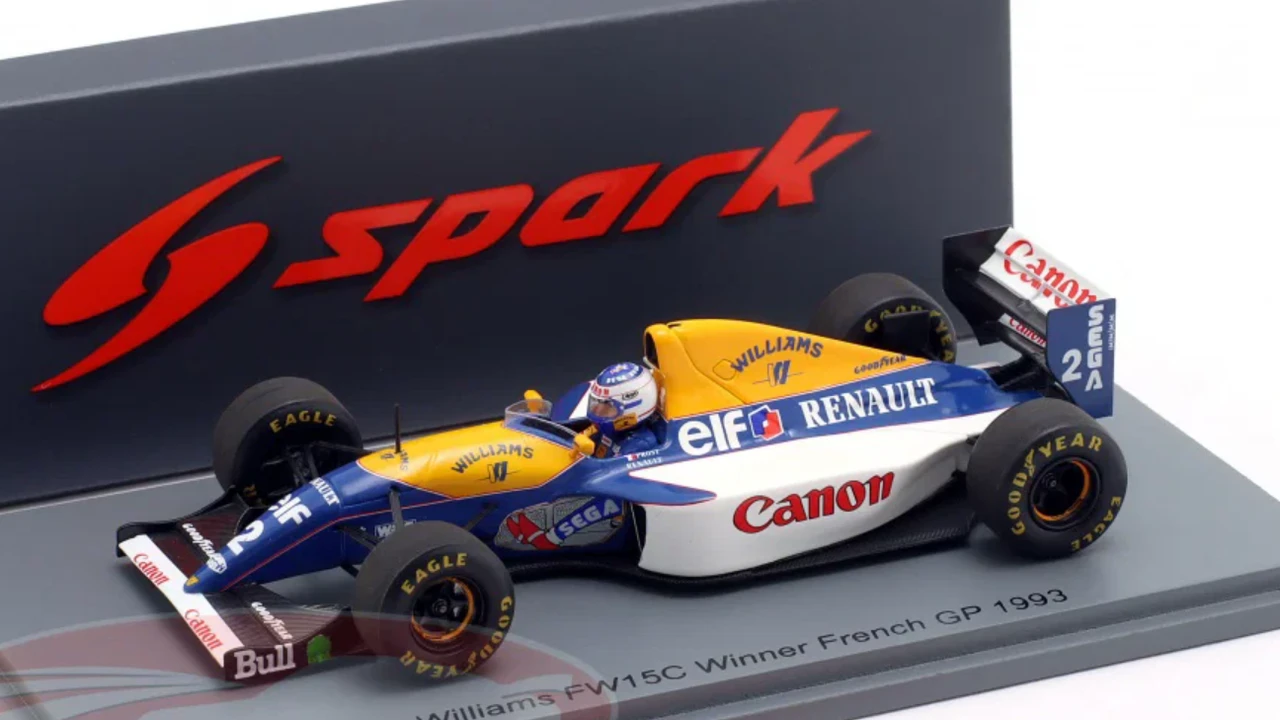値下げ！WILLIAMS FW15C 1993 Alain Prost 1/43 1/43 Spark Williams FW15C No.2 Winner French GP 1993 Alain Prost