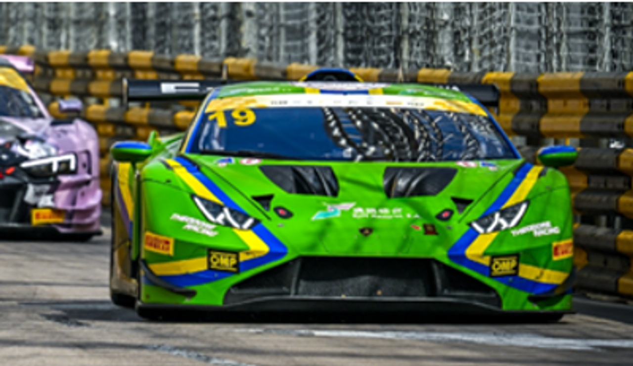 1/43 Spark Lamborghini Huracán GT3 EVO2 No.19 SJM VSR Theldore Racing FIA GT World Cup Macau 2024 Matteo Cairoli Car Model