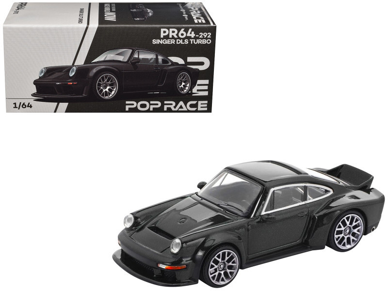 1/64 Poprace Porsche 911 Singer DLS Turbo (Black) Diecast Car Model