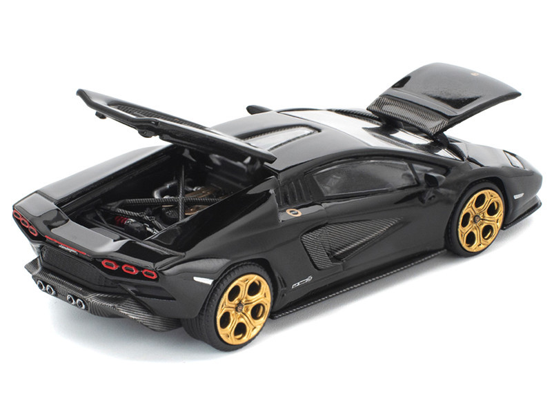 1/64 Poprace Lamborghini Countach LPI 800-4 (Deep Black) Diecast Car Model