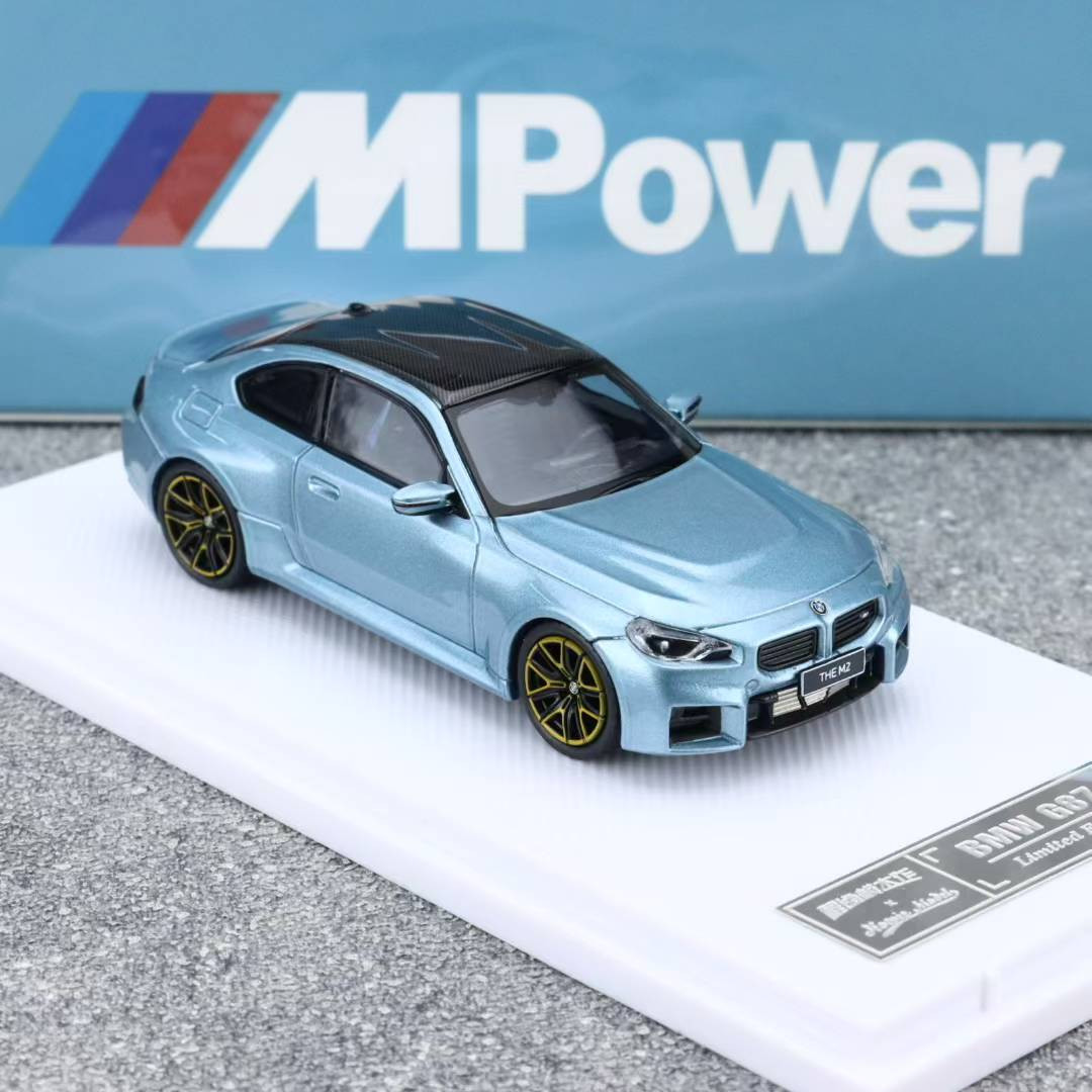 1/64 Howie BMW M2 G87 (Blue) Car Model - LIVECARMODEL.com