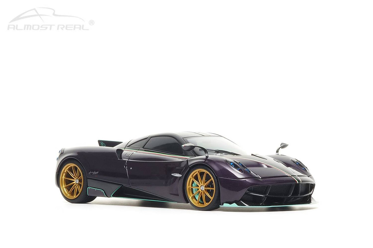 n 1/18 Almost Real Pagani Huayra Dinastia Yazi (Carbon Purple) Car