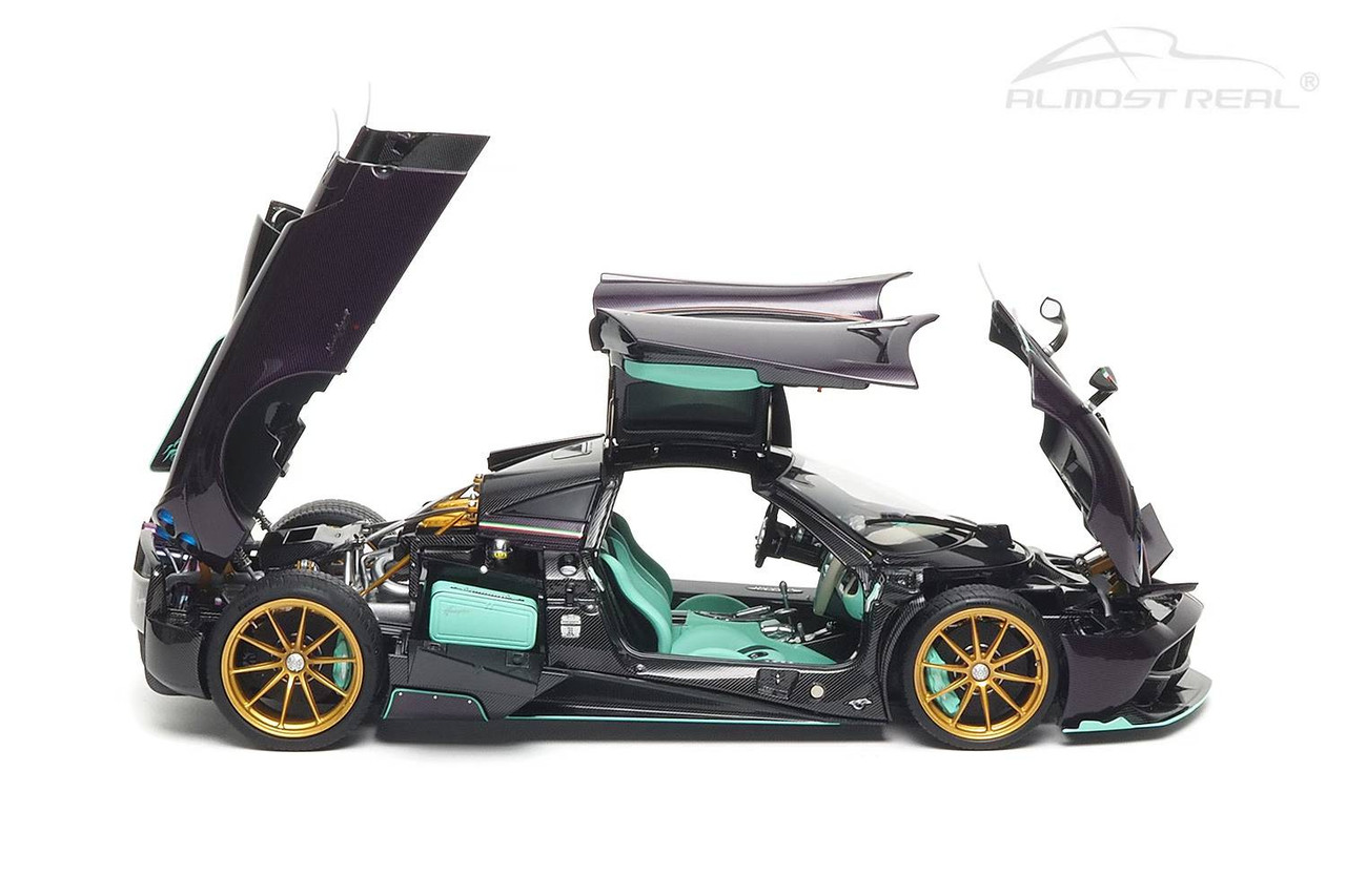 1/18 Almost Real Pagani Huayra Dinastia Yazi (Carbon Purple) Car