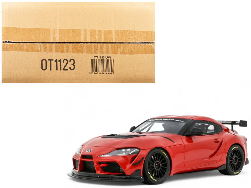 1/18 OTTO 2023 Toyota Supra GT4 100 Edition Plasma Orange Car Model