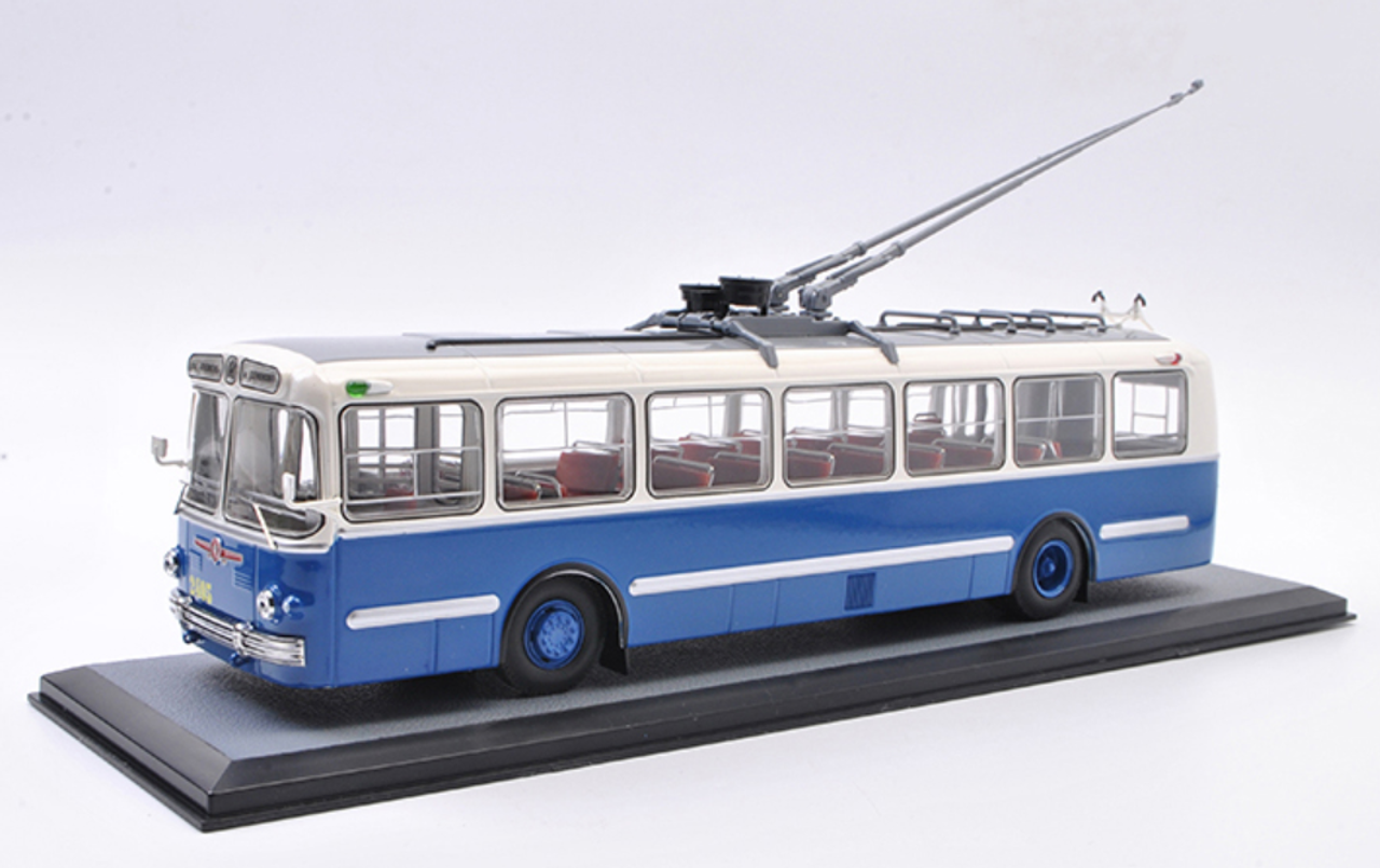 1/43 Classicbus ZIU-5 Trolley Soviet Union City Russia Bus (Blue) Diecast Car Model