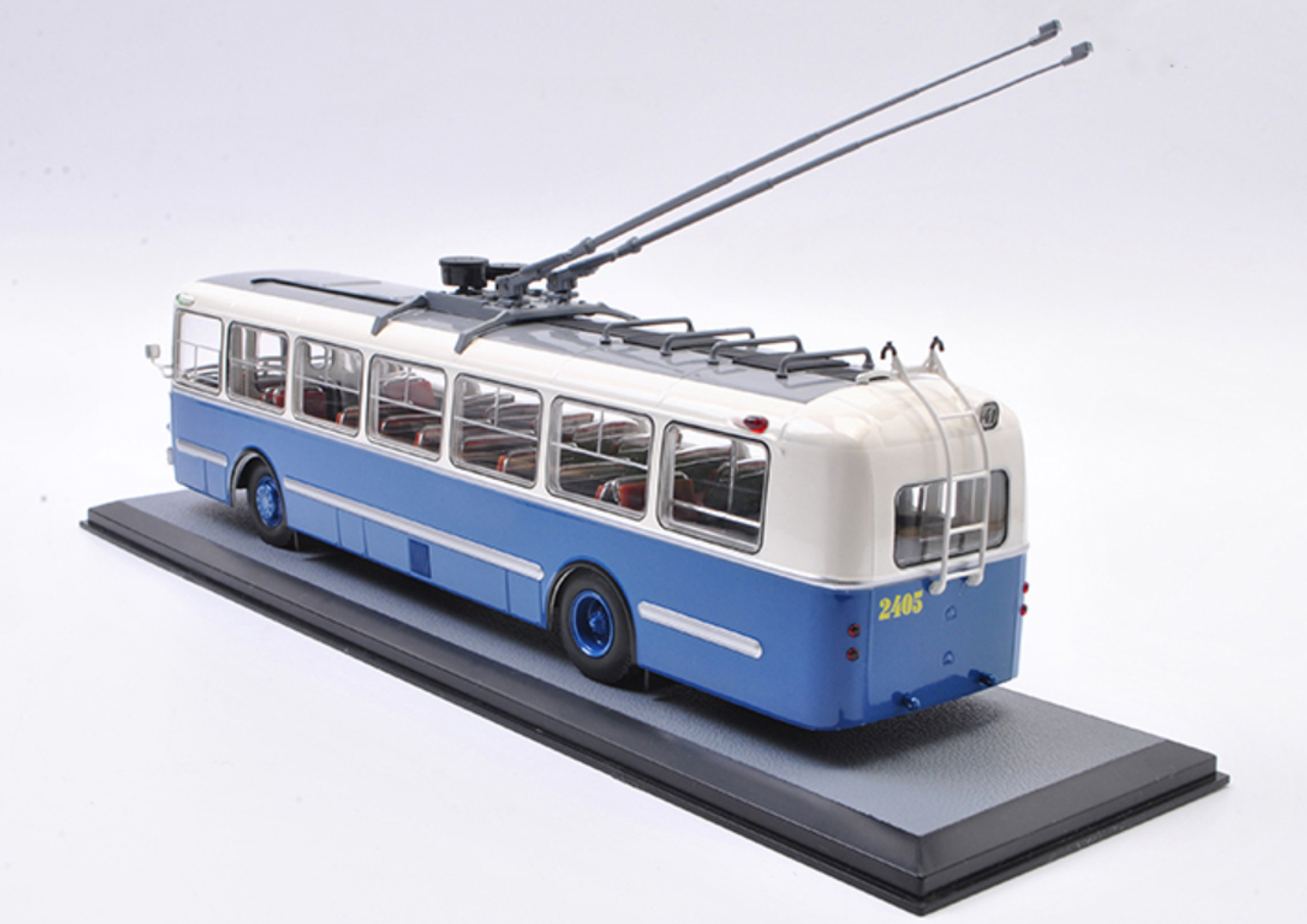 1/43 Classicbus ZIU-5 Trolley Soviet Union City Russia Bus (Blue) Diecast Car Model