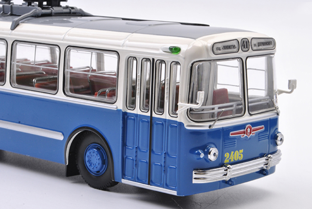 1/43 Classicbus ZIU-5 Trolley Soviet Union City Russia Bus (Blue) Diecast Car Model