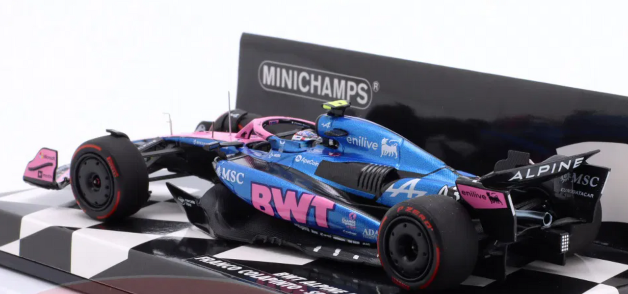 1/43 Minichamps 2025 Formula 1 BWT Alpine F1 Team A525 Spanish GP #43 Franco Colapinto Car Model
