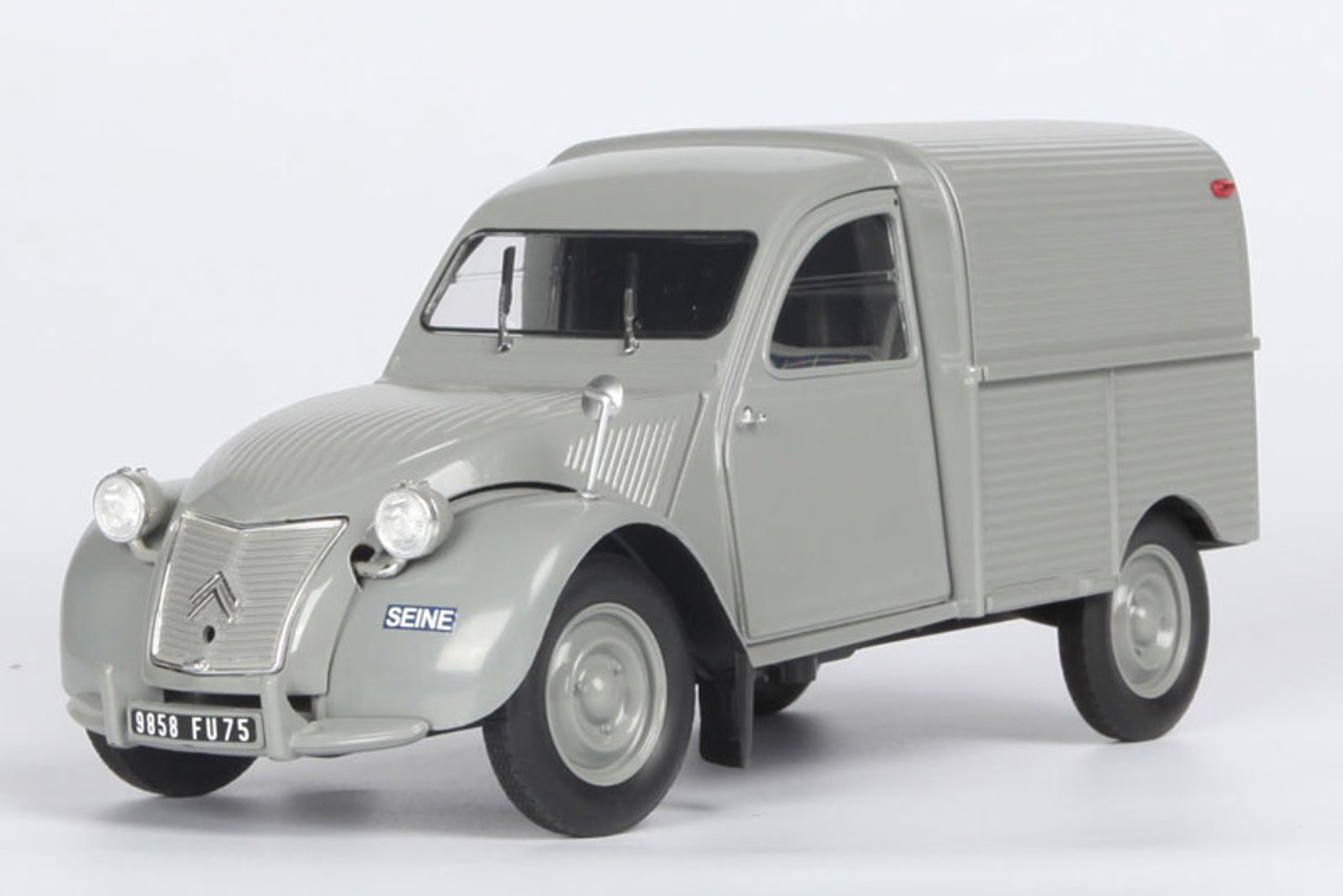 1/18 Norev 1957 Citroen 2CV Fourgonnette (Grey) Diecast Car Model