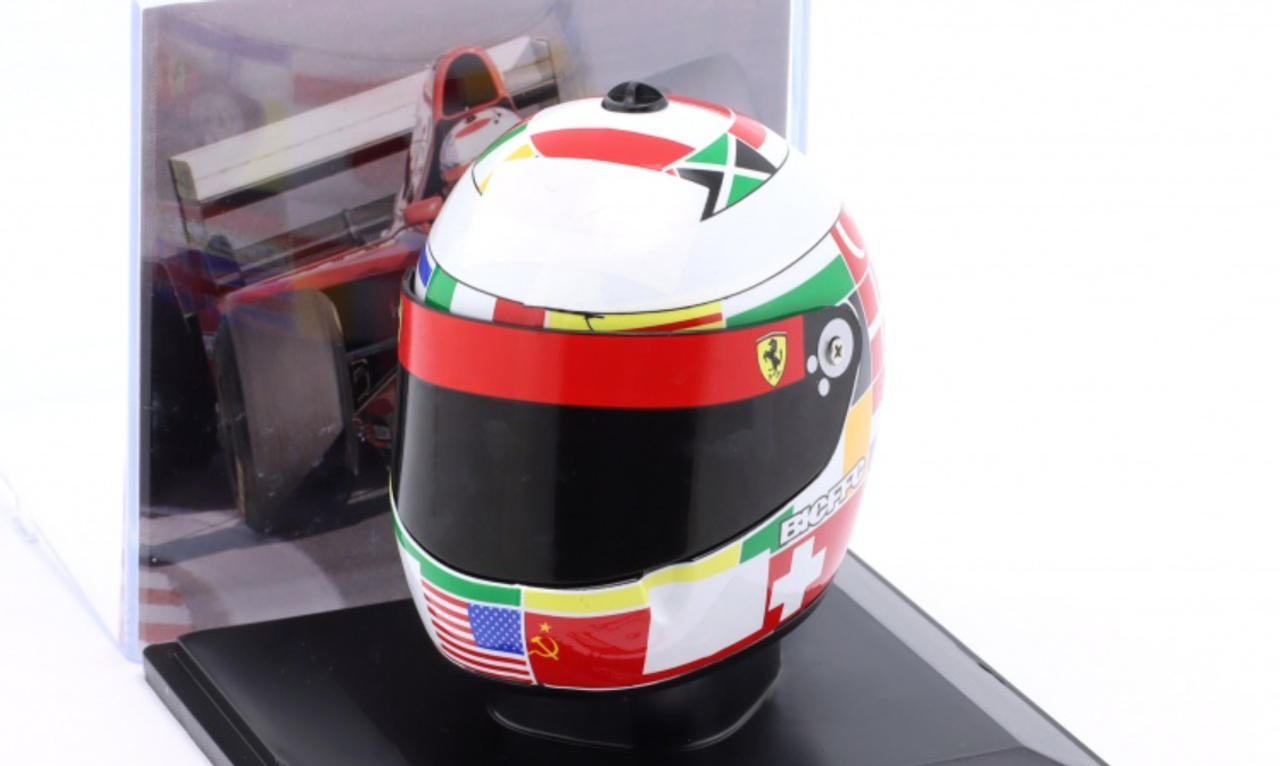 1/5 Spark 1995 Formula 1 Gerhard Berger Scuderia Ferrari #28 Helmet Model
