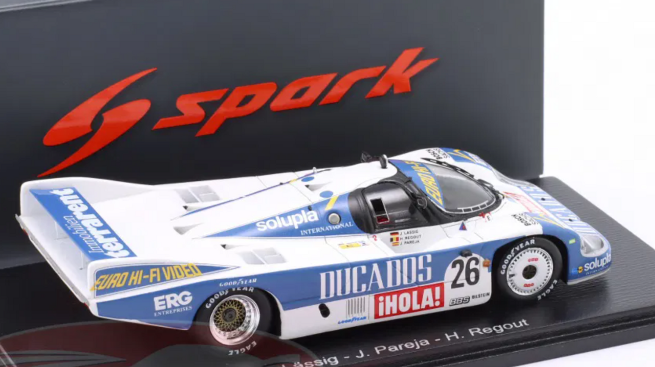 1/43 Spark Porsche 956 No.26 8th 24H Le Mans 1985 J. Lässig - J. Pareja - H. Regout Car Model
