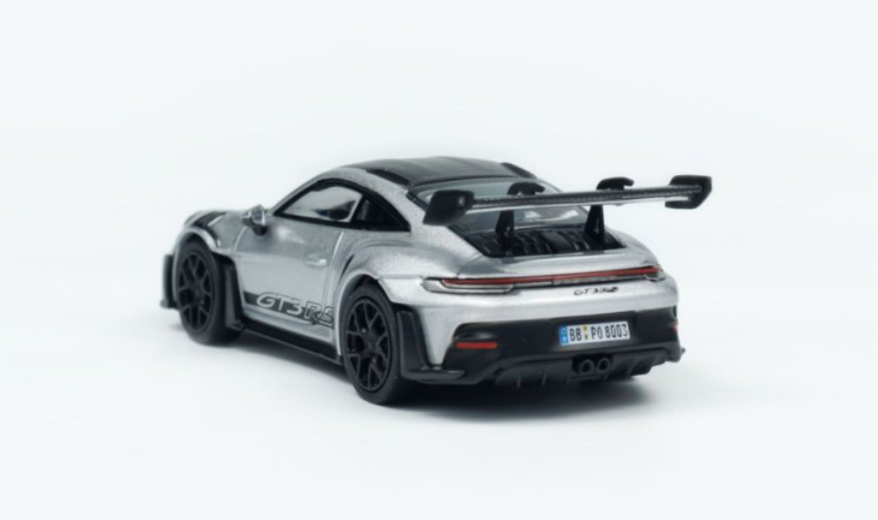 1/64 Minichamps 2024 Porsche 911 (992) GT3 RS Weissach Package (Silver) Diecast Car Model