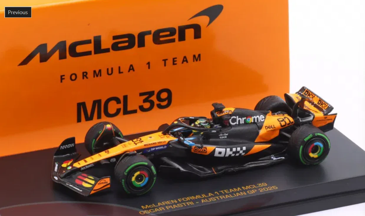 1/64 Minichamps McLaren F1 Team MCL39 #81 Oscar Piastri Australian GP Diecast Car Model