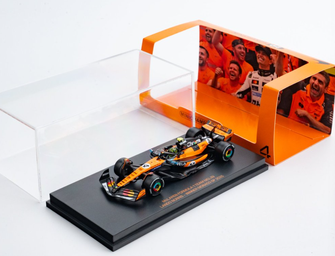 1/64 Minichamps McLaren F1 Team MCL39 #4 Lando Norris Winner Monaco GP Diecast Car Model