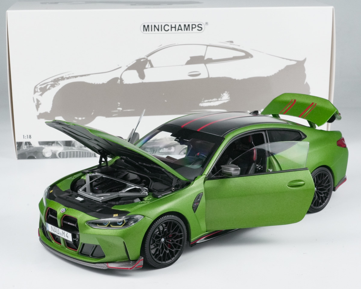 1/18 Minichamps BMW M4 CSL G82 (Matte Green) Diecast Car Model