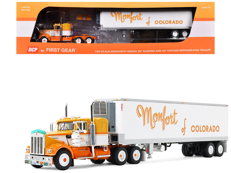 1/64 First Gear Kenworth® W900A with 36” Sleeper & 40' Vintage