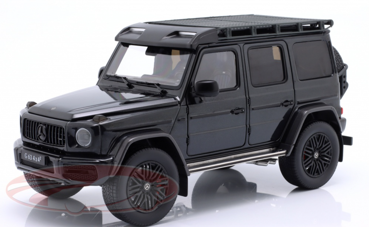 1/18 iScale 2022 Mercedes-Benz AMG G63 (W463) 4x4 (Magnetite Black Metallic) Diecast Car Model