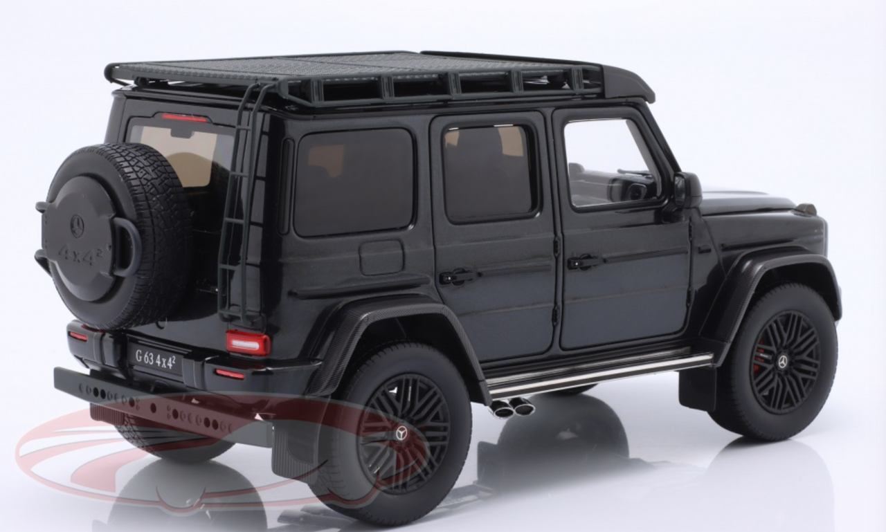 1/18 iScale 2022 Mercedes-Benz AMG G63 (W463) 4x4 (Magnetite Black Metallic) Diecast Car Model