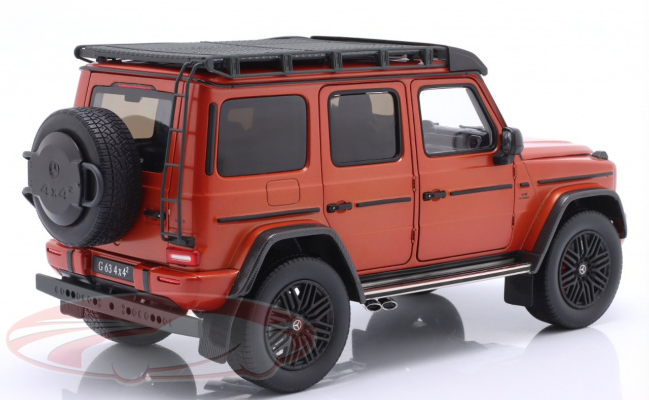 1/18 iScale 2022 Mercedes-Benz AMG G63 (W463) 4x4 (Copper Orange Magno) Diecast Car Model