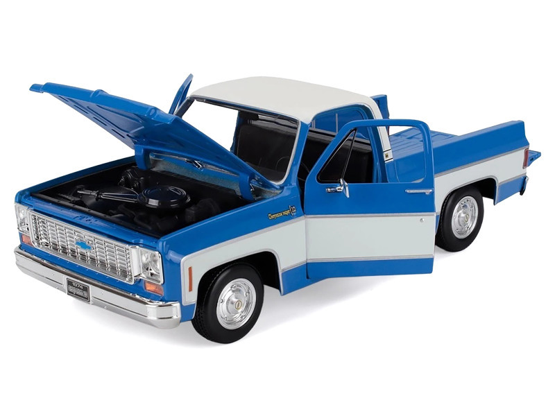 1/18 Maisto 1974 Chevrolet C10 Cheyenne Super Pick-Up (Blue