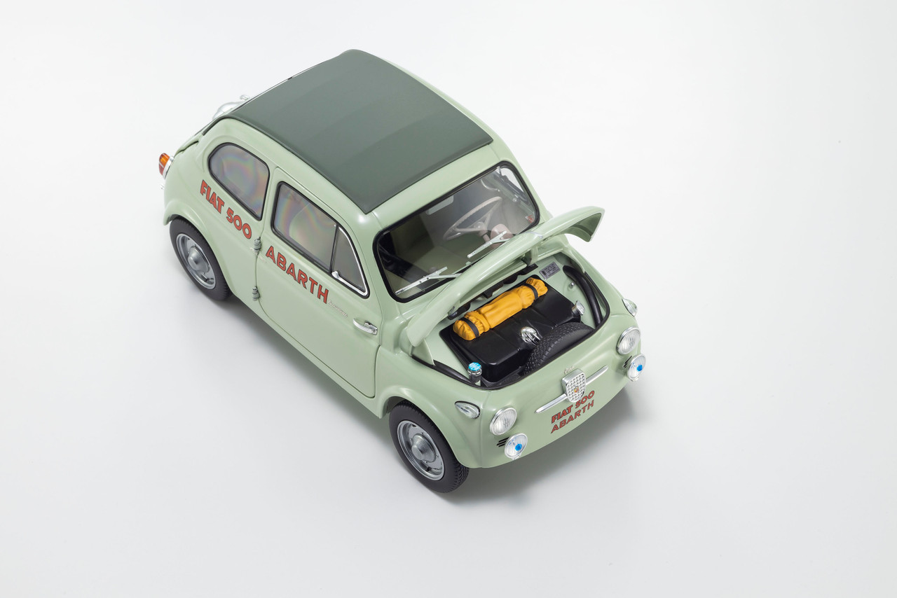 r*f様 フィアットABARTH 500 ライムグリーン ミニカー 1/18 1/18 Kyosho Fiat Nuova 500 Elaborazione Abarth Record (Green Clear