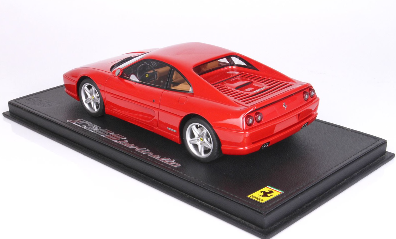 1/18 BBR 1994 Ferrari F355 Berlinetta Manual Transmission (Rosso Corsa Red with Beige Interior) Car Model