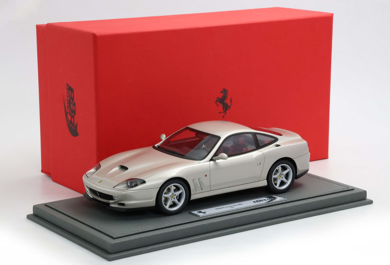 1/18 BBR 1996 Ferrari 550 Maranello (Grigio Ingrid Grey) Car Model