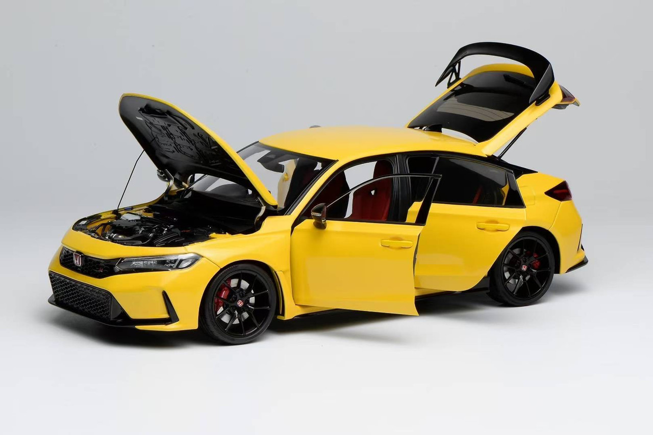 1/18 Motorhelix Honda Civic Type-R (FL5) (Yellow) Diecast Car