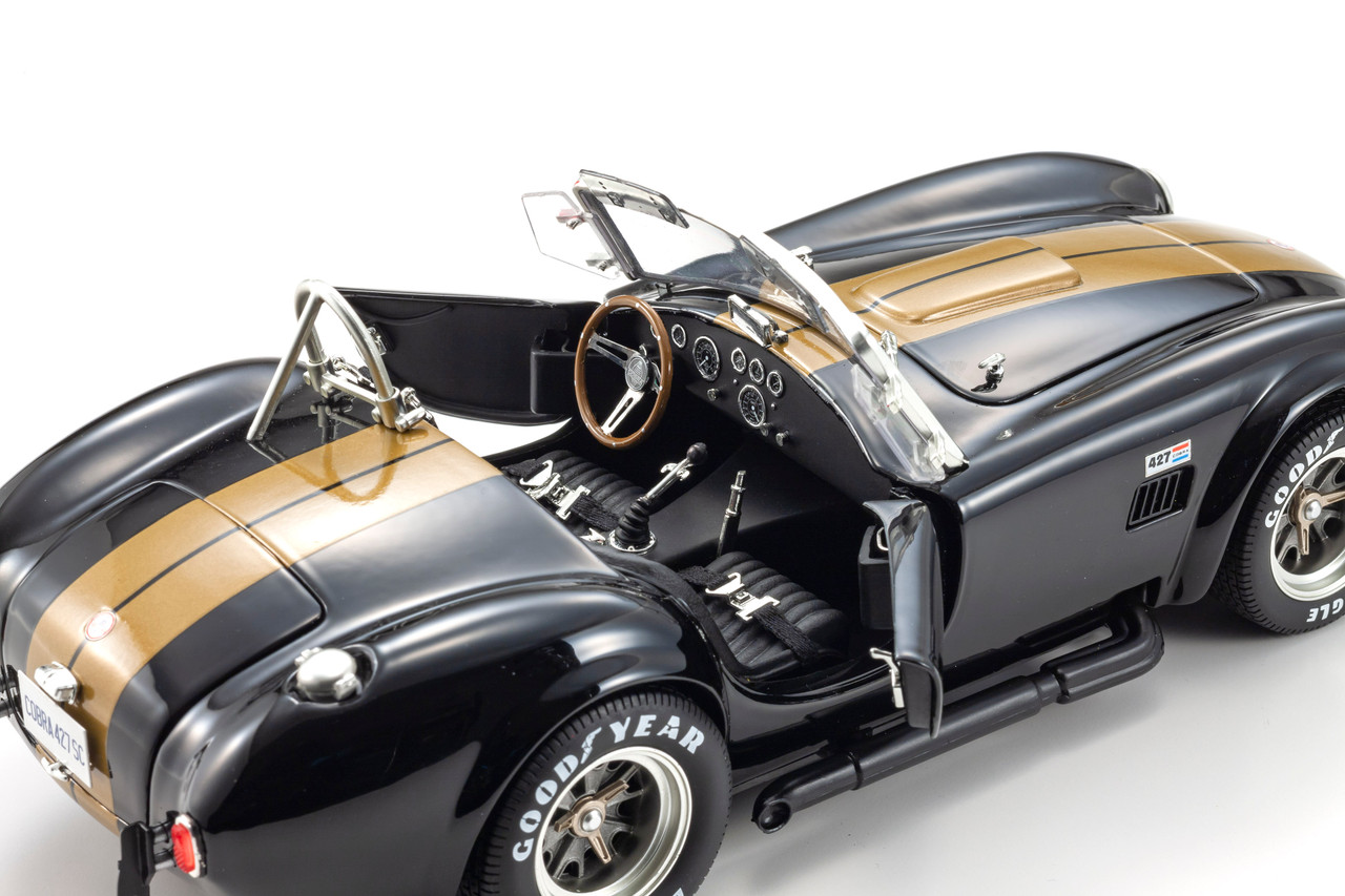 1/18 Kyosho Shelby Cobra 427S/C (Black & Gold) Diecast Car