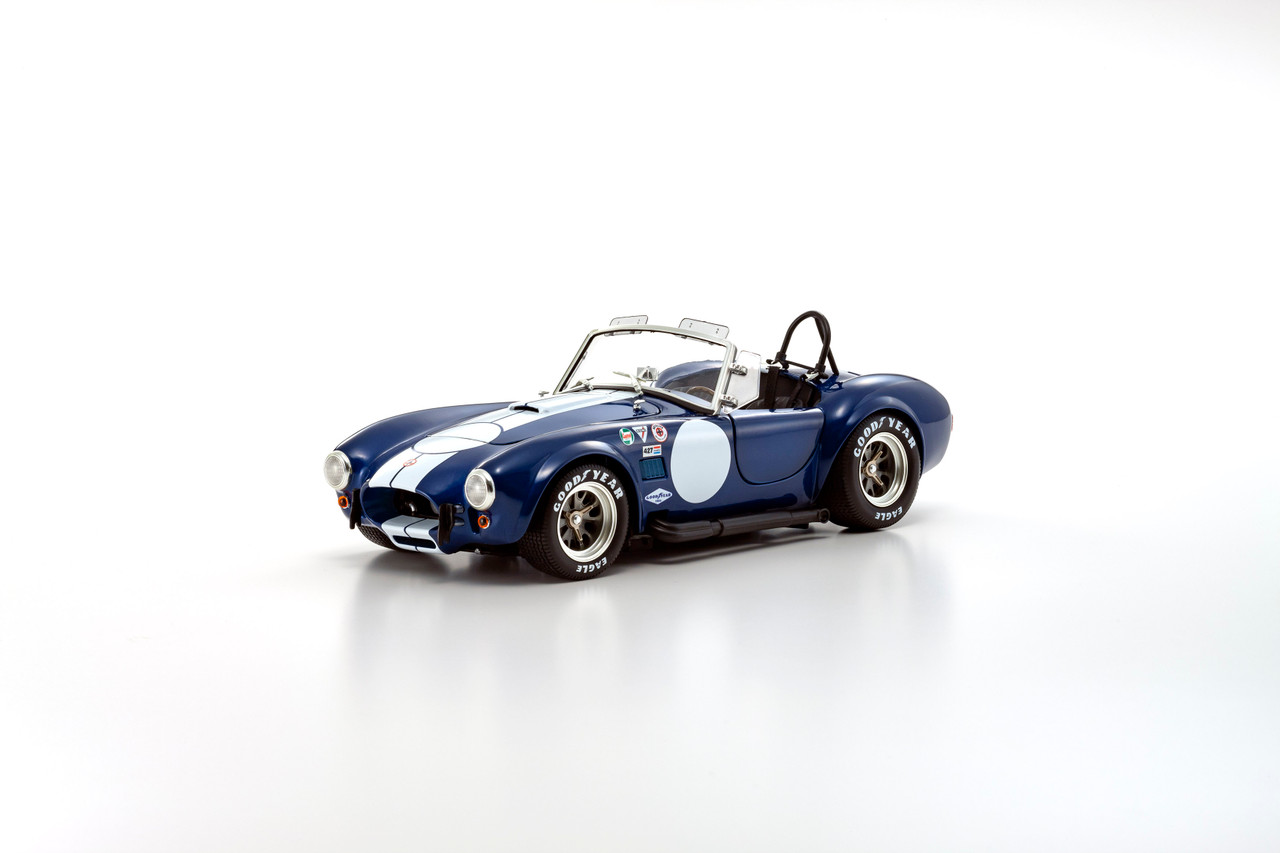 1/18 Kyosho Shelby Cobra 427S/C (Blue & White) Diecast Car Model