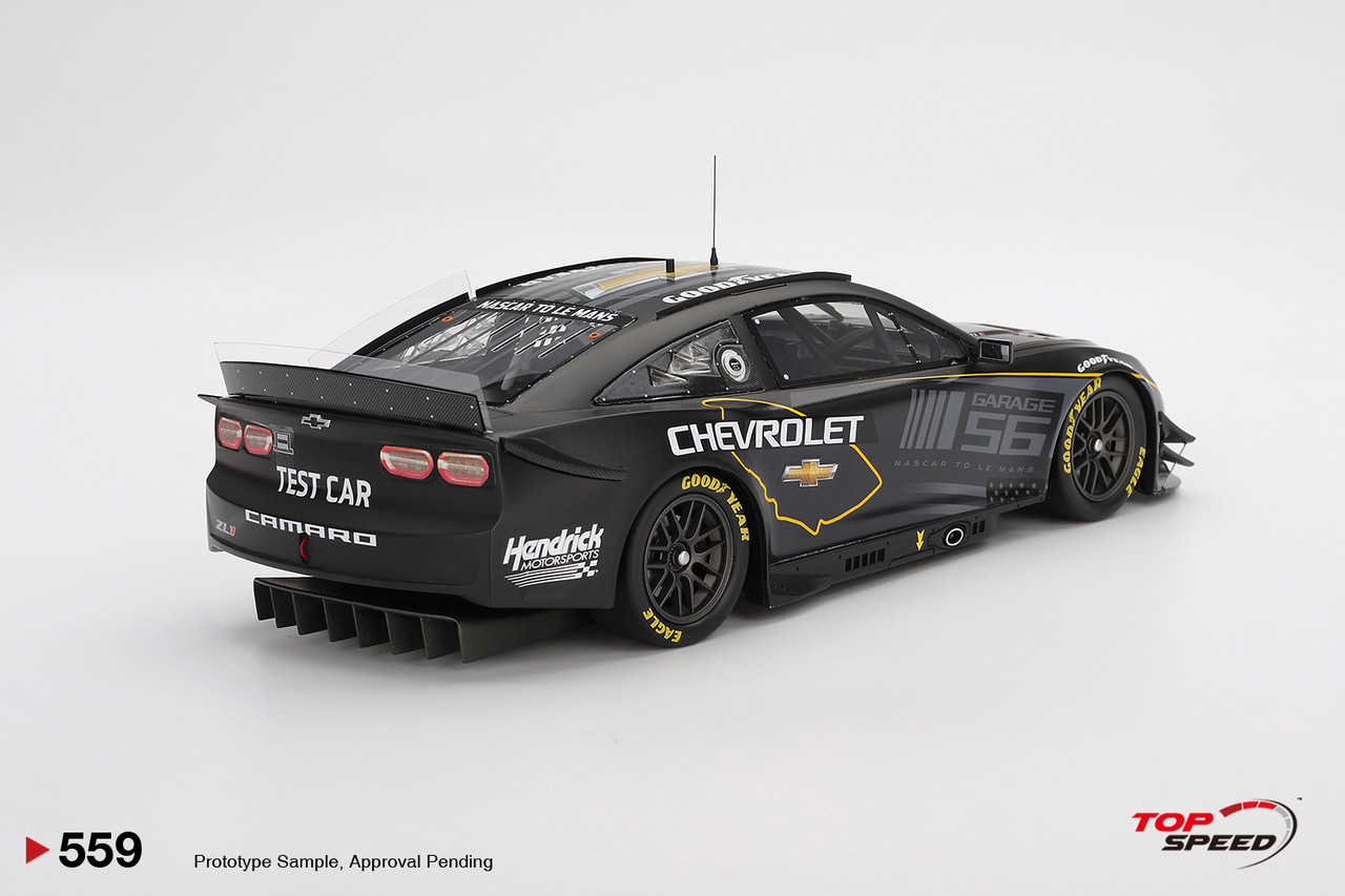 1/18 Top Speed NASCAR Next Gen Garage 56 Chevrolet Camaro ZL1 #24 Hendrick Motorsports Test Car Car Model