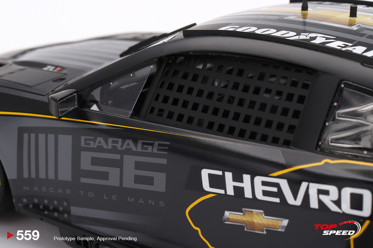 1/18 Top Speed NASCAR Next Gen Garage 56 Chevrolet Camaro ZL1 #24 Hendrick Motorsports Test Car Car Model