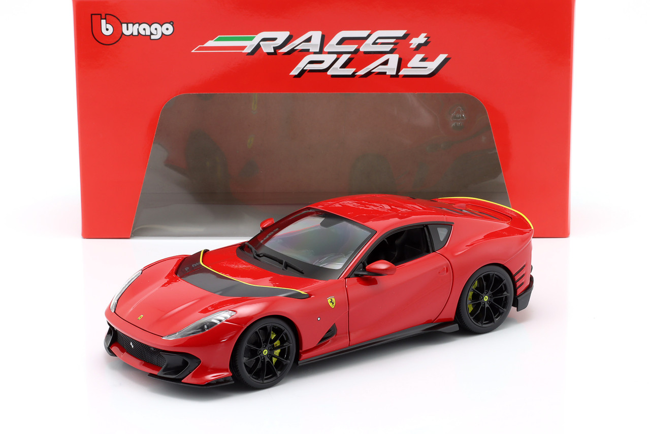 1/18 BBurago 2021 Ferrari 812 Competizione (Red with Black Stripe