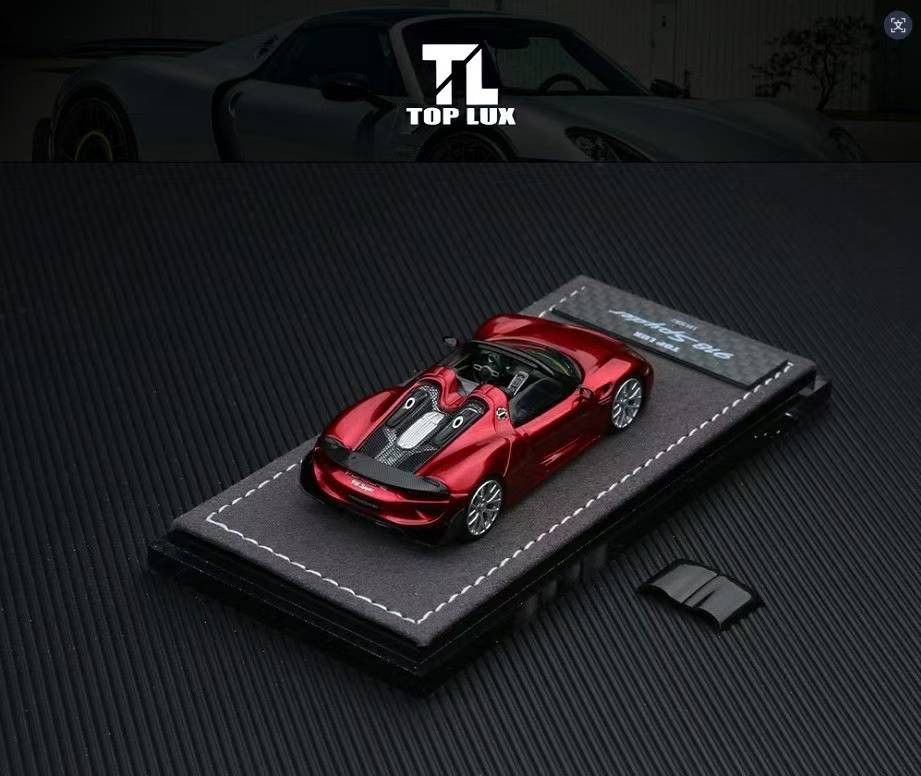 RED SPIDER #1.2.4.5.6.7.8.9.10セット 1/64 Top Lux Porsche 918 Spyder (Metallic Red) Diecast Car Model