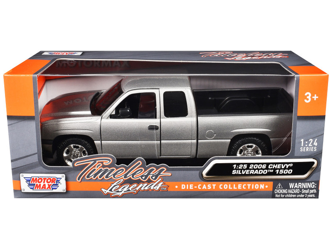 1/25 Motormax 2006 Chevrolet Silverado 1500 (Silver Grey