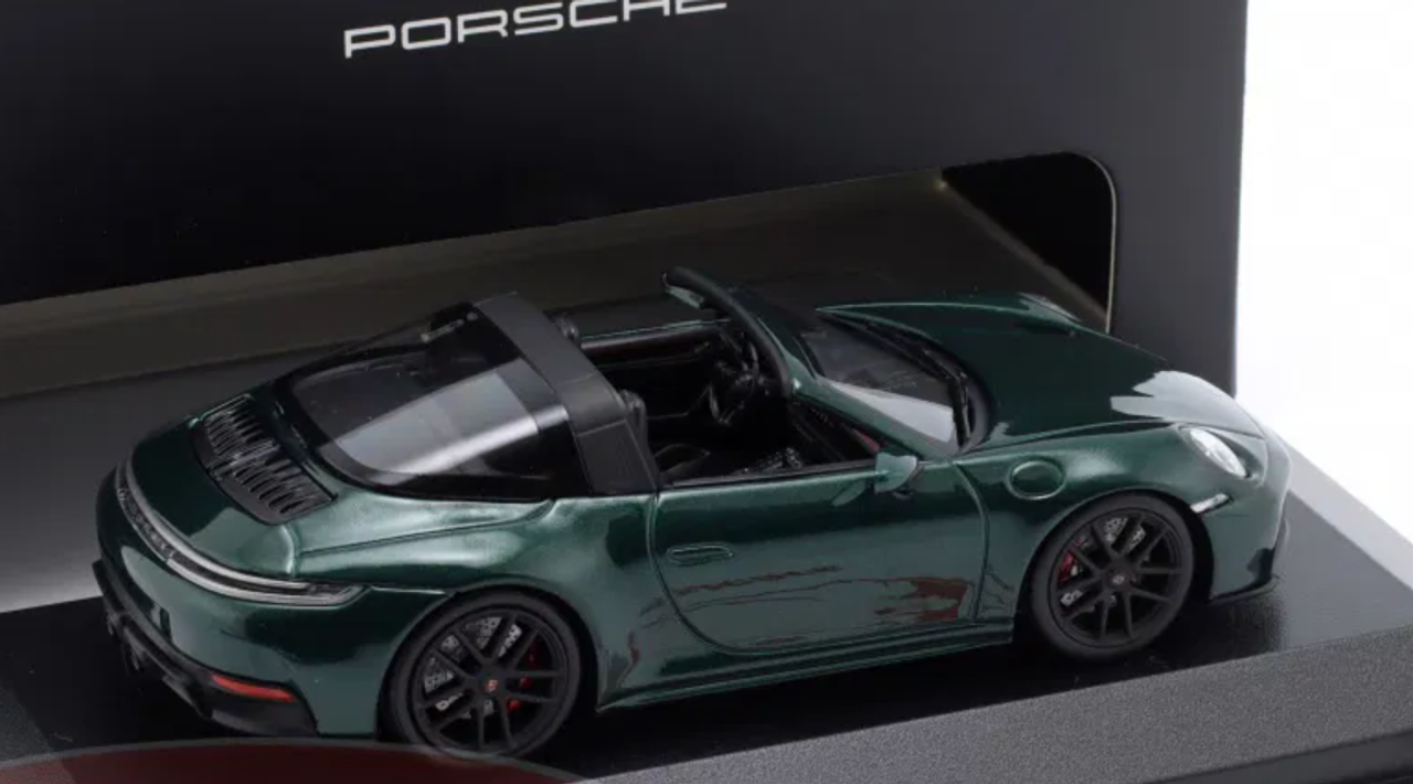 1/43 Dealer Edition 2024 Porsche 911 (992.2) Targa 4 GTS (Jet Green Metallic) Car Model