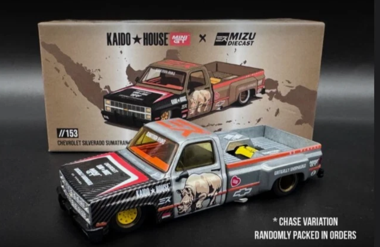 CHASE CAR /64 Kaido House Chevrolet Silverado “Sumatran Rhino" Diecast Car Model