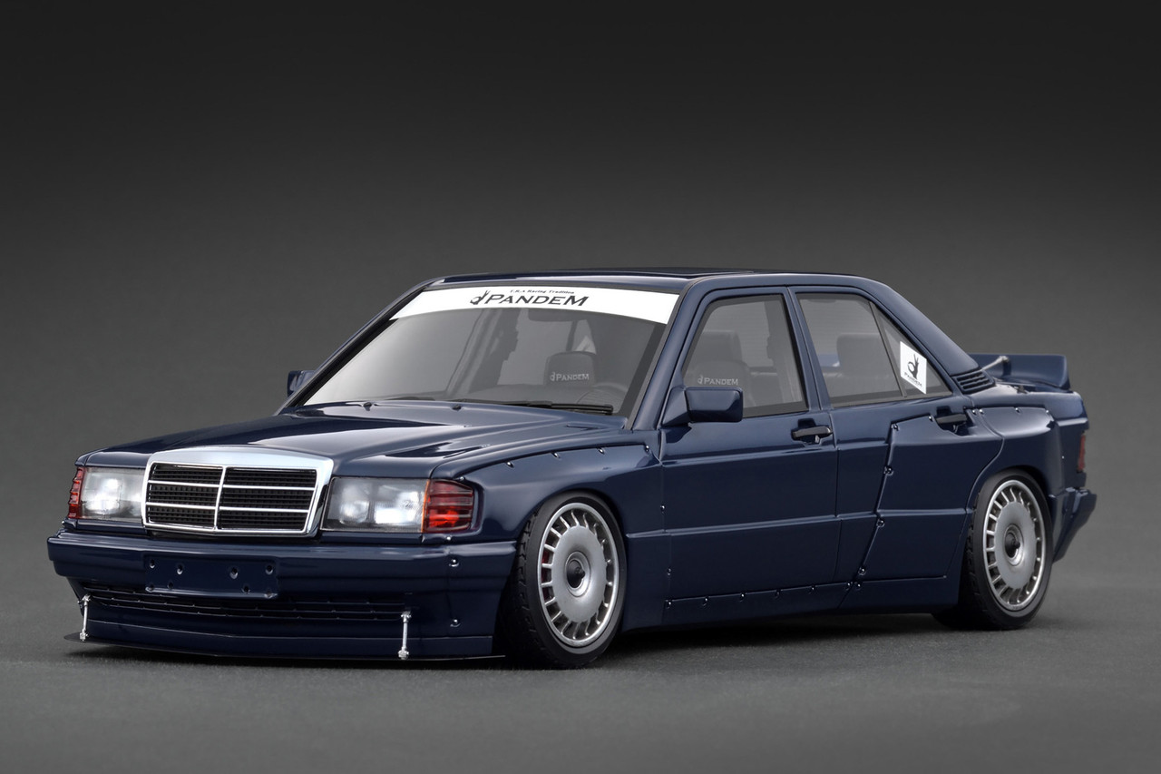 1/18 IG Ignition Model Mercedes-Benz 190 Pandem (Blue) Car Model