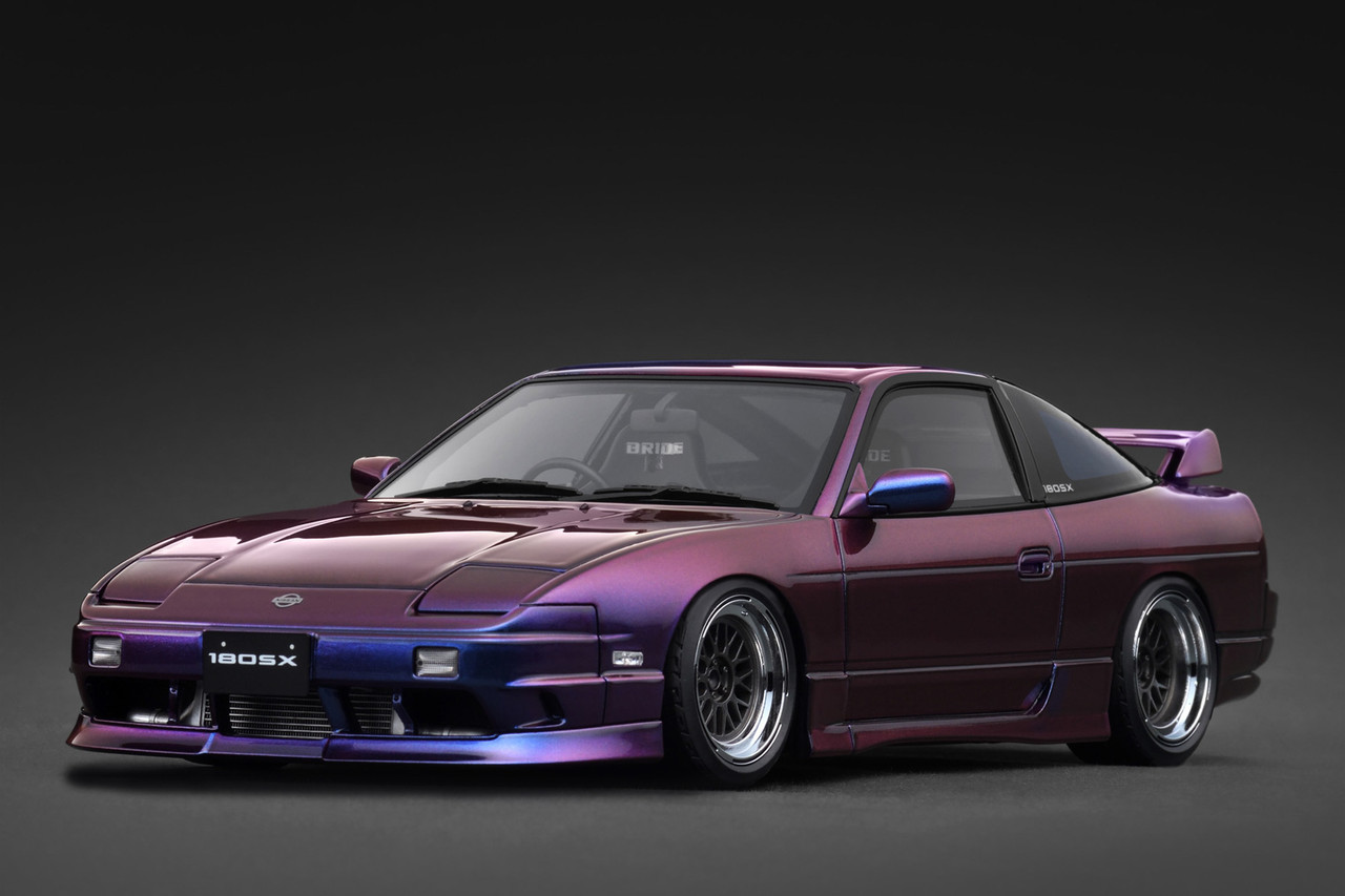 1/18 IG Ignition Model Nissan 180SX Type X RPS13 (Purple Metallic