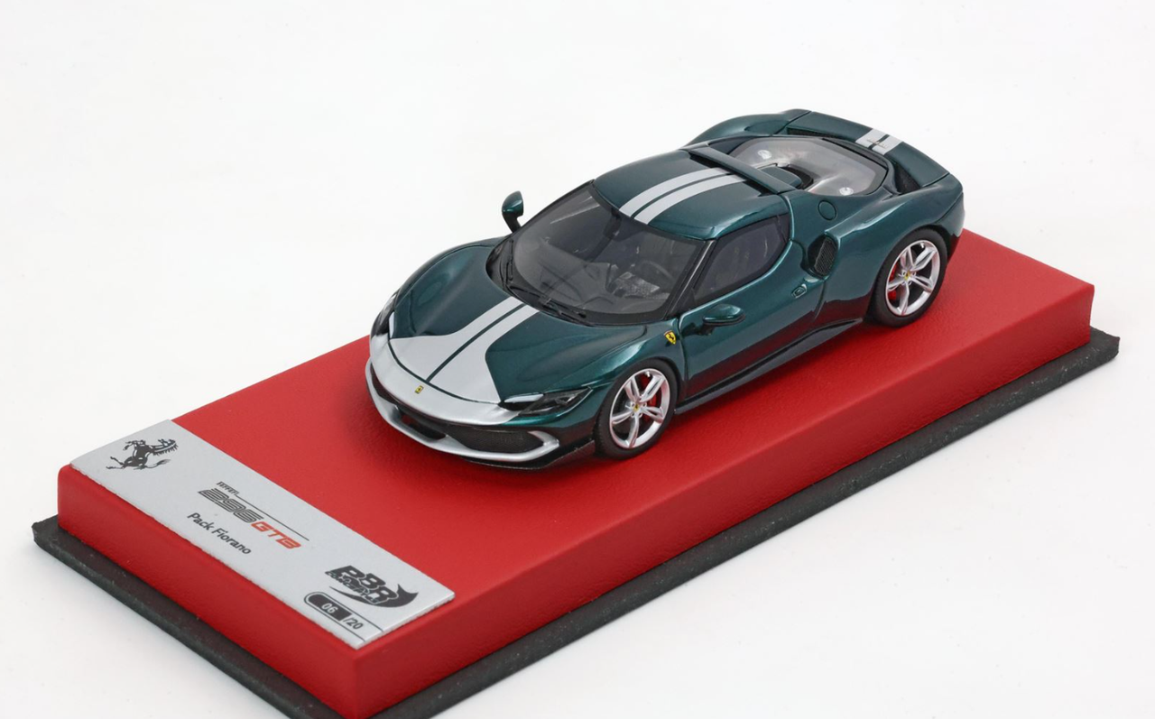 1/43 BBR Ferrari 296 GTB Assetto Fiorano (Dark Green Metallic Gloss) Car Model Limited 20 Pieces