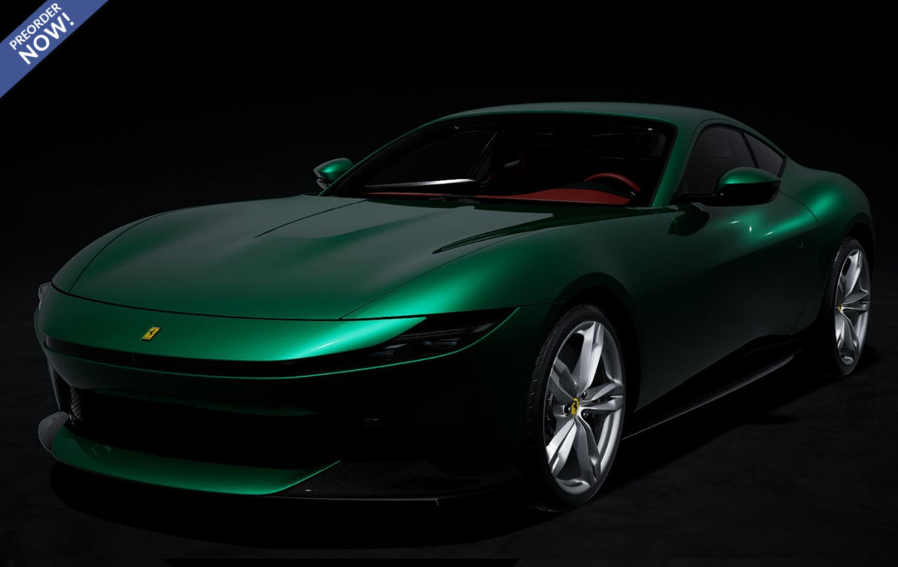 1/18 BBR Ferrari Amalfi (Green Nurburgring) Car Model