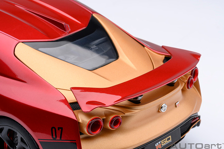 1/18 AUTOart Nissan GT-R50 By Italdesign (Metallic Red & Gold) Car