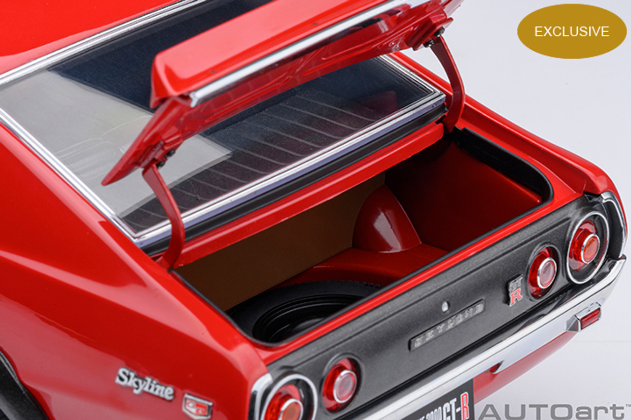 1/18 AUTOart 1973 Nissan Skyline 2000 GT-R SPEZ (KPGC110) Tuned Version (Red) Car Model