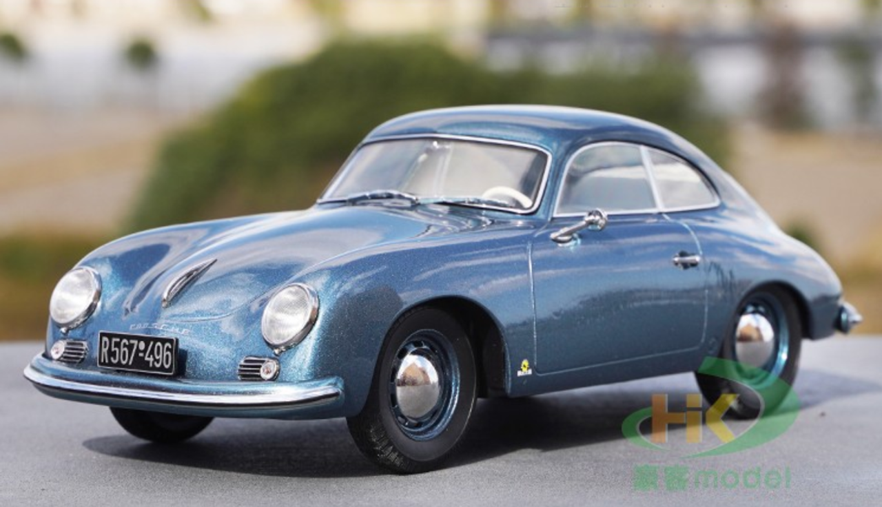 1/18 Norev 1952 Porsche 356 Coupe (Blue) Diecast Car Model