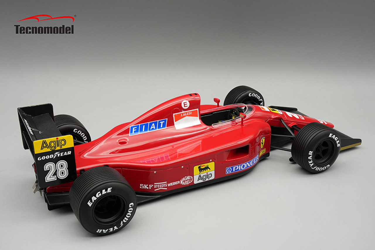 1/18 Tecnomodel Ferrari 642 F1 1991  British GP Driver: Jean Alesi Raining Tyres Limited Edition Car Model