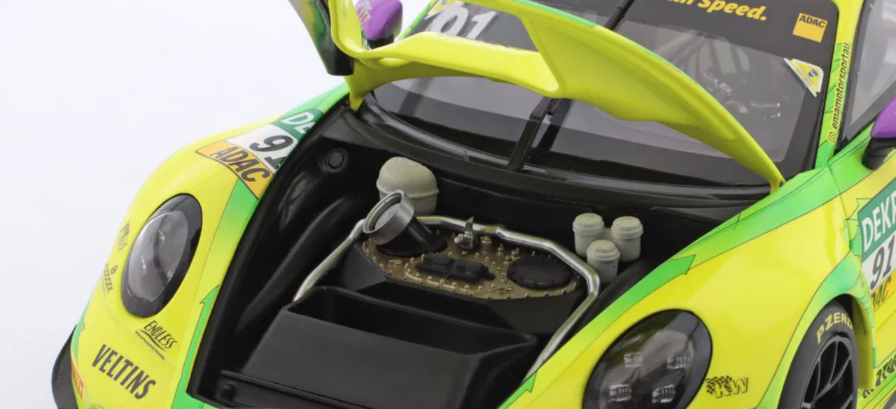 1/18 Minichamps 2023 Porsche 911 GT3 R #91 Winner Hockenheim DTM Champion Manthey EMA Thomas Preining Diecast Car Model