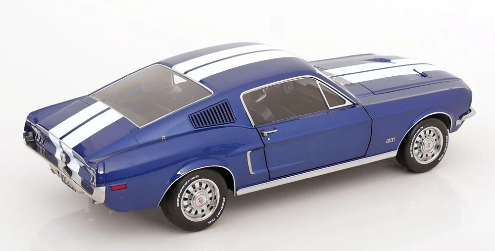 KYOSHO Ford MUSTANG GT メタリックブルー 1/12 KK-Scale 1968 Ford Mustang GT Fastback (Blue Metallic